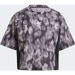 Train Essentials Allover Print Flower Tie-Dye T-Shirt - Black - M