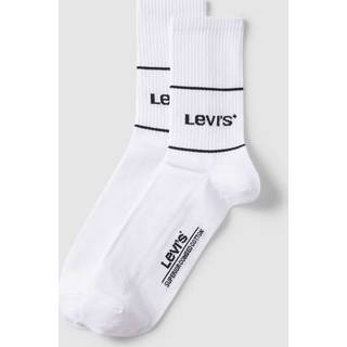 Levis 2-pak Organic Cotton Sock - White/Black - Str 39/42