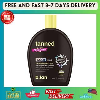 B.Tan UV Tanning Bed Lotion | Darkest Tanning Lotion - Indoor Outdoor Tan Bronzer Accelerator Bedste Browning Lotion 12 fl oz
