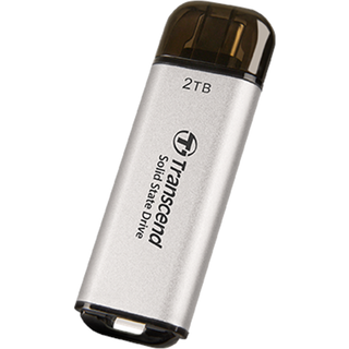Transcend ESD300 Portable SSD - Silver - 2TB