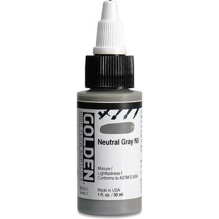Golden High Flow Acrylics N5 Neutral Grey 1 FL. oz. / 30 ml flaske