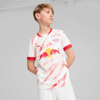Puma RB Leipzig 24/25 Home Jersey Youth, White, Size 5-6Y, Clothing - Red - 5-6Y
