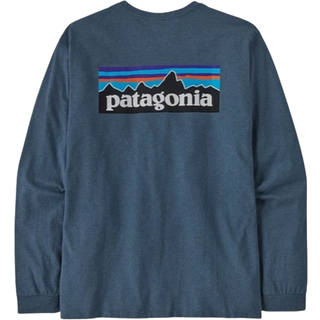 Patagonia P-6 Logo Responsibili Langærmet t-shirt - XL - utility blue