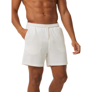 BORG TOWELING POOL SHORTS, EGRET