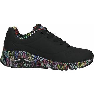 Skechers UNO 155506 BBK schwarz - sportliche Halbschuhe f?r Damen