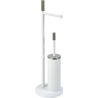 Showerdrape Showerdrape White Chester Toilet Roll & Brush Combo Set