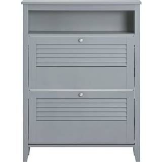 SoBuy Skoskab FSR152-HG - Smalt skomøbel til indgangen