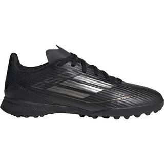 F50 League Turf Kids støvler - Core Black / Iron Metallic / Gold Metallic - 38 2/3