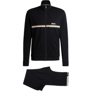 Tracksuit med regular fit i bomuld med stræk og signaturdetaljer