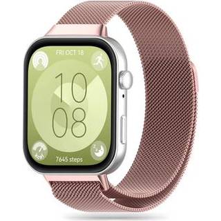 Huawei Watch Fit 3 Tech-Protect Milanese Rem - Rødguld