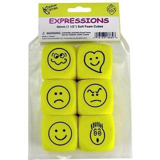 Skumudtryk terninger sæt på 6