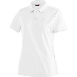 Maier Sports Women's Ulrike Polo-shirt Damer størrelse 50 farve hvid/grå