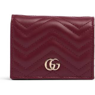 Gucci GG Marmont leather card holder - burgundy - One Size