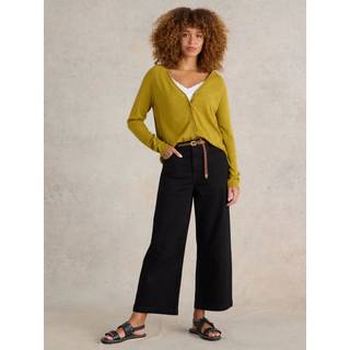 White Stuff White Stuff Black Tia Wide Leg Crop Jeans