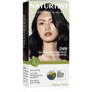Naturtint 2wn Radiant Nature Brown Black Permanent Hair Color (Pack 1) Ammoniak Gratis vegansk grusomhed Gree op til 100% gr? d?kning Langvarige