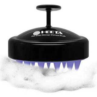 Heeta Shampoo Scalp Brush Massager H?rv?kst Scalp Scrubber med bl?d silikone b?rsteh?r til h?rv?kst & sk?l Fjernelse H?rb?rste til hovedbund eksf