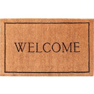 Calloway Mills AZ104813048 Velkommen grænse 100% Coir Doormat 30 """" X 48 """" X 1,50 """" Naturlig/sort