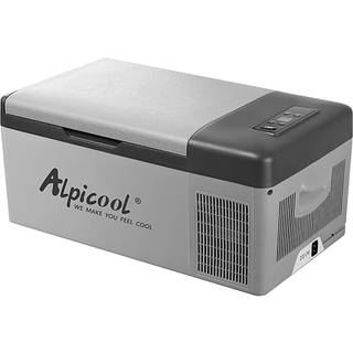 Alpicool C15 kompressor køleboks - 15 liter og med indbygget batteri (På lager i varehus)