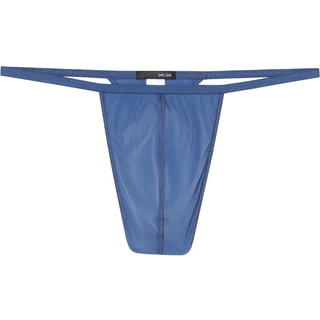 HOM Herren Stringtanga blau Mikrofaser/Funktion unifarben