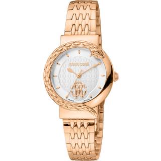 Roberto Cavalli by Franck Muller RV1L156M1061 Classic Hvid/Guldtonet stål Ø30 mm