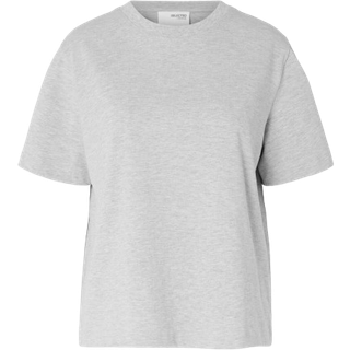 Essential Boxy T-shirt, Light Grey Melange, S