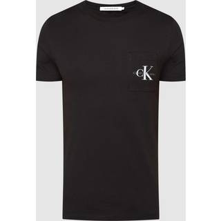 Slim Monogram Pocket T-shirt - Black - L