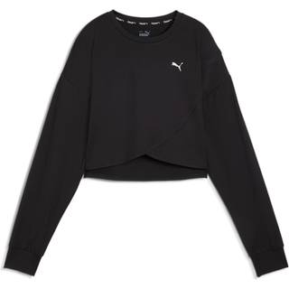 Sweatshirt Puma CLOUDSPUN CROSSOVER CREW - SHORT 525879-01 Størrelse S
