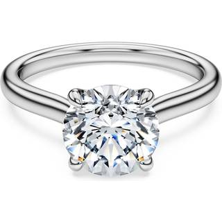 Eternity Solitärring, Im Labor gezüchtete Diamanten 2 ct tw, Runde Form, 18K Weißgold