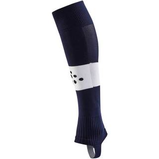 Craft - Pro Control Stripe W-O Foot Socks Senior - Navy/White Onesize