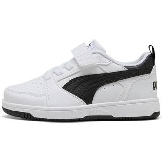 Puma Rebound V6 Lo Kids&#39; Sneakers, Shoes, White/Black/Black, 31