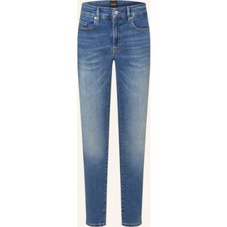Jeans med slim fit og ekstra stræk i klassisk denimblå