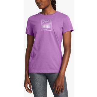 T-shirt Under Armour UA BOX WDMK ORIGINATORS SS-PPL 1385994-560 Størrelse XS