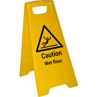 Caution wet floor advarselsskilt - Fritstående skilt