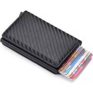 Carbon RFID - NFC beskyttelse tegnebog kortholder 6 stk kort