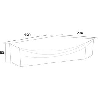 Hillerstorp Møbelbeskyttelse Til hjørnesofaer 220-220 cm H80cm