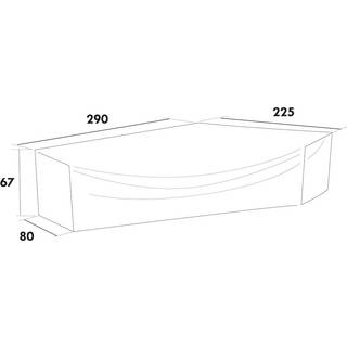 Hillerstorp Møbelbeskyttelse Til hjørnesofaer 290-225 x 80 x 67 cm