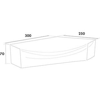 Hillerstorp Møbelbeskyttelse Til hjørnesofaer 250-300 cm H70cm