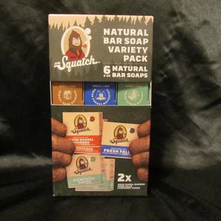 Dr. Squatch Natural Squawk Natural Bar Soap Variety Pack (6 antal) Brun/bl/grn