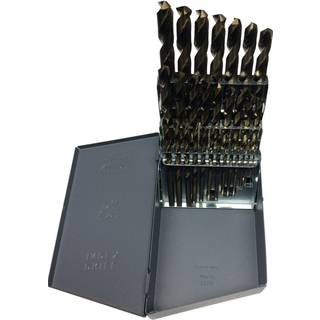 1/16 """"-1/2 """" X64THS 29 Piece Cobalt Jobber Længde Borbit Set Qualtech DWD29J-Co-Set