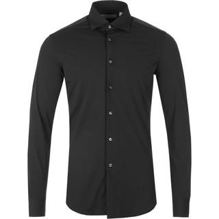Pal Zileri Active Stretch Shirt in Black | Norton Barrie - 15.5"