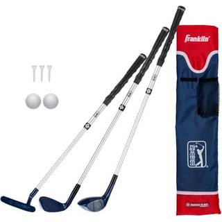 Franklin Sports PGA Tour Kids Golf Set - Youth Justerable Plastic Golf Club Set - Kids Plastic Golf Set med taske og bolde - Justerbare længde kl
