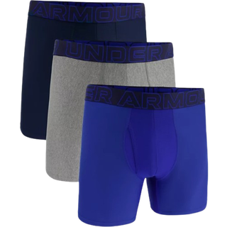 Under Armour Performance Tech™ Men's 6" 3-Pack Boxerjock® Royal / Steel Full Heather / Royal L