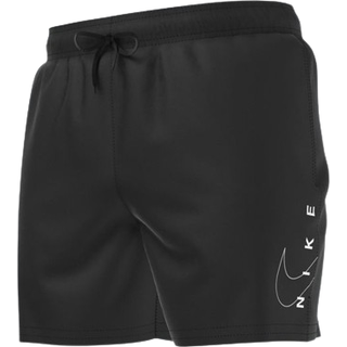 Nike Nike Black Split Logo 5 Inch Volley Swim Shorts