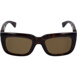 Alexander McQueen Mand AM0431S 005 Solbriller Acetat Havana Brun Firkantet