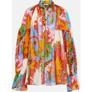 Etro Printed cotton and silk blouse - pink - XS