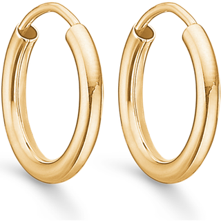 Støvring Design Creoler - 8 karat guld - 15 mm