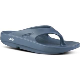 OOFOS Ooahh Sport Recovery Shoe - Dark Blue, White, Size 44 - dark_blue