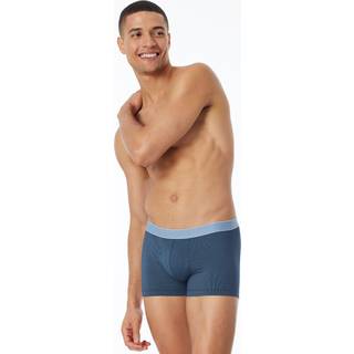 Schiesser Herren Shorts blau Mikrofaser/Funktion Gestreift