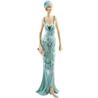 Broadway Belles – Dame i teal kjole – Juliana-figur som pynt – 31,5 cm