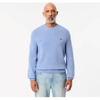LACOSTE Herren Pullover blau unifarben Classic Fit
